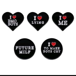 5 Enamel Pin Bundle